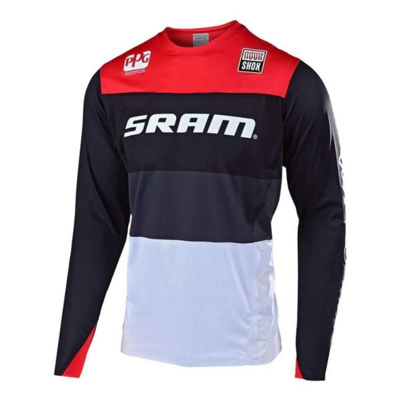 2019 новая мотоциклетная футболка для Skyline Air MTB DH MX велосипедная горные fit SRAM Джерси