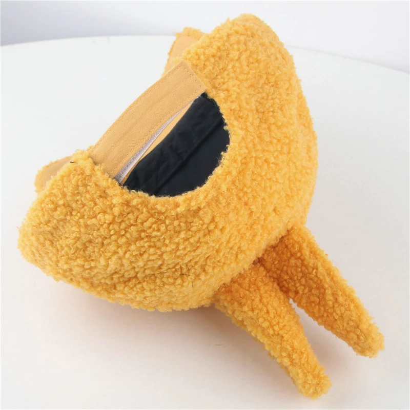 Детские осенне-зимние бейсбольные шапки имитация овечьей шерсти бархатные милые