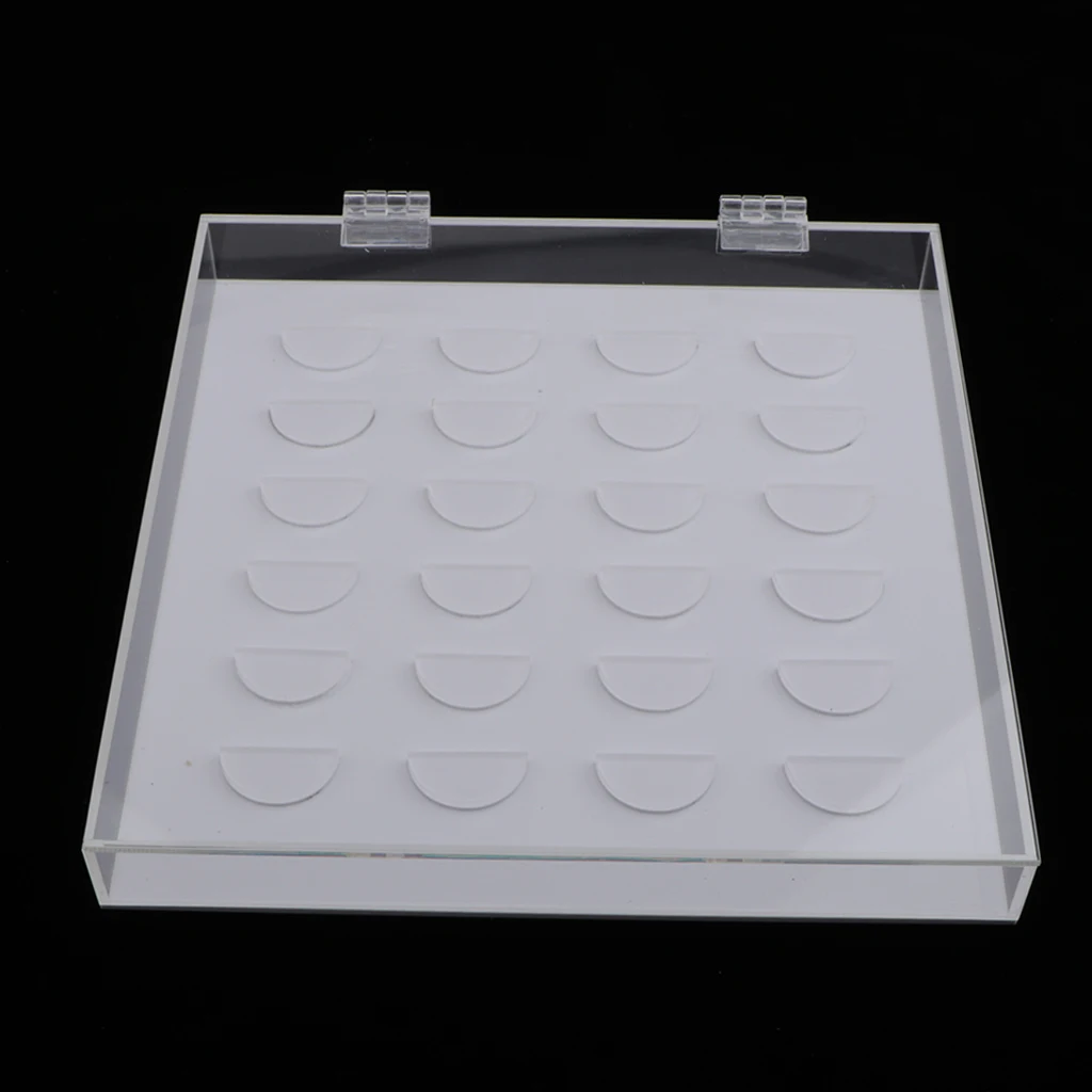 

Clear Acrylic False Eyelash Storage Box Case Organizer Eyelash Holder Case