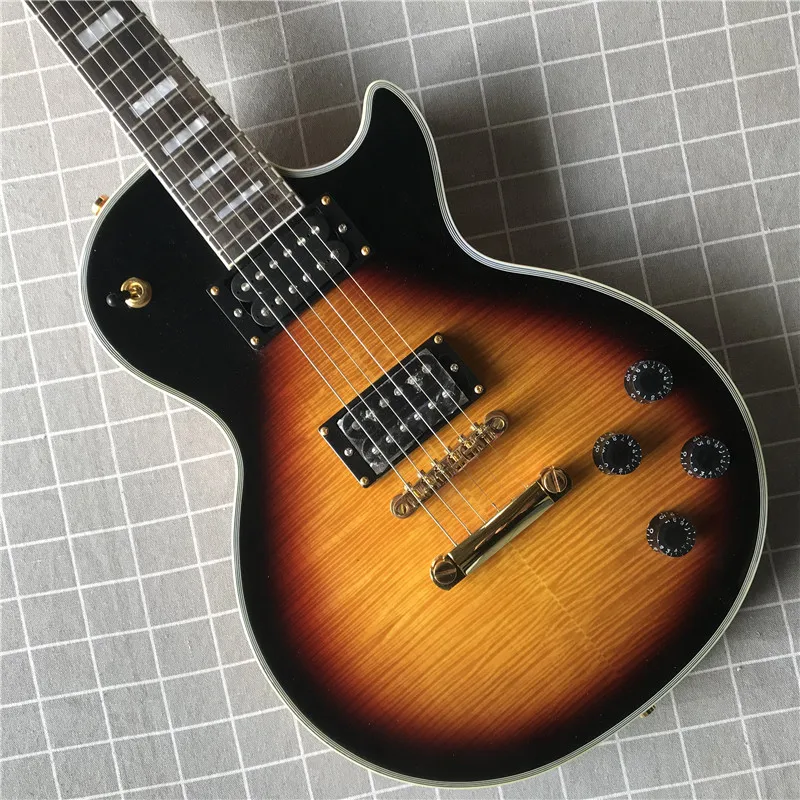 

Классическая электрическая гитара, новый стиль, корпус и шея из красного дерева, бесплатная доставка, реальная фотосъемка