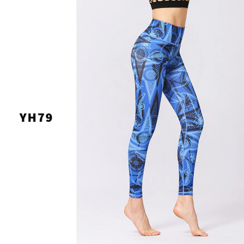 

2021 Print Slim Yoga Sports Pants Bottom Pants Women Fashion Leggings Sport Fitness Yoga Pants High waisted Trouser S-XL Pants