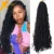 X-TRESS синтетические вязаные крючком косы кудрявые искусственные Locs Омбре черные длинные плетеные волосы для наращивания для женщин Мягкие дреды - изображение
