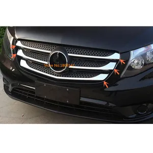 Для Мерседес Бенц Вито W447 2017 2018 2019 крышка ABS хромированный гоночный накладка на двигатель передняя сетка решетка вытяжки часть