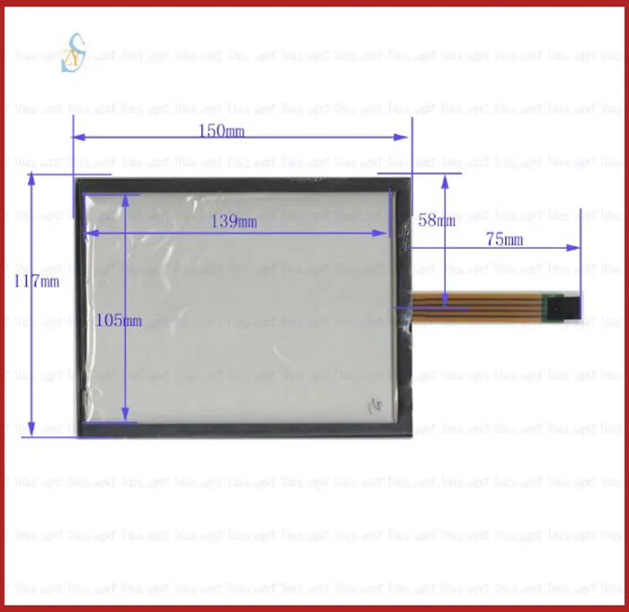 

6.4 "big 150 * 117 industrial touch sensitive handwritten screen glass quality good 150 mm * 117 mm
