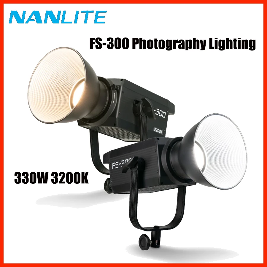 Nanguang Nanlite FS-300 светодиодсветильник для фотосъемки 330 Вт 5600K непрерывное освещение одноцветсветильник температура Фото Видео Освещение