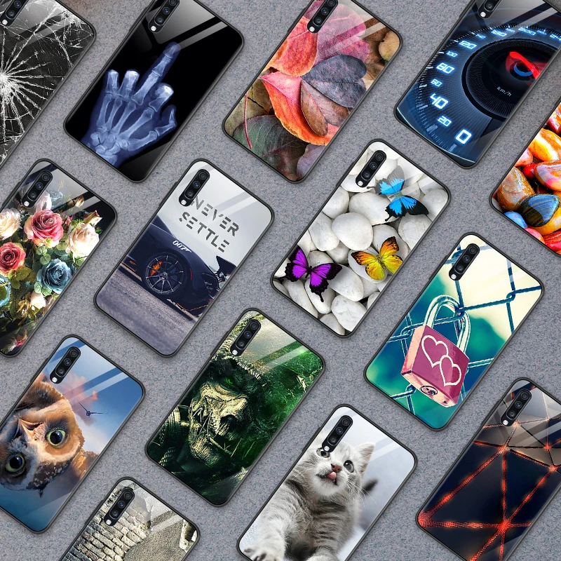 Для Samsung Galaxy A10 A20 A30 A40 A50 A70 A80 A90 A6S A8S защитное стеклянное покрытие для J4Plus M10 M20 M30 Note9