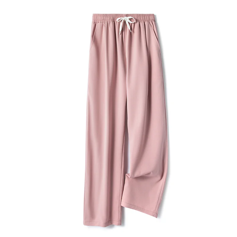 

Брюки мужские повседневные, тонкие летние брюки с эластичным поясом, уличная одежда, легкий вес, широкие штаны для мужчин