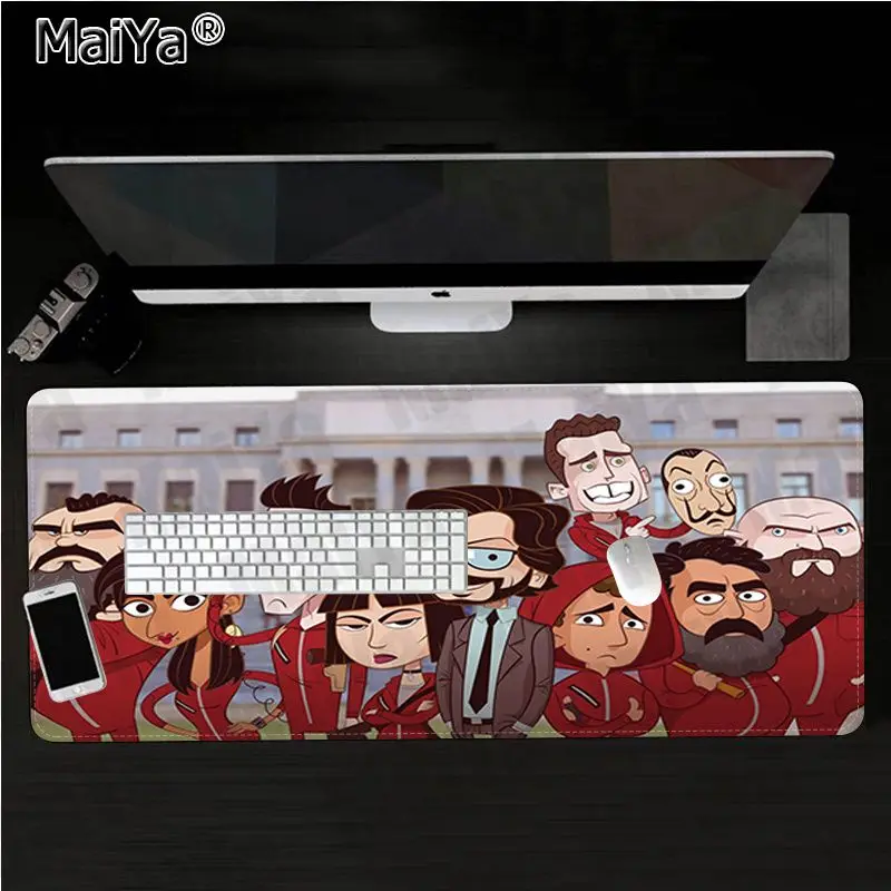 

Maiya Beautiful Anime la casa de papel Large Mouse pad PC Computer mat Rubber PC Computer Gaming mousepad