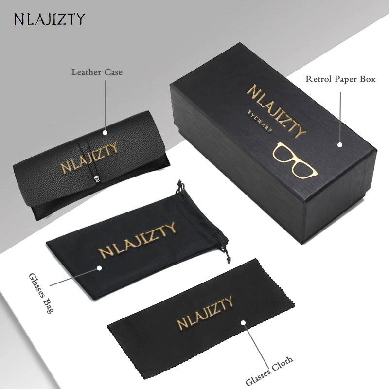 

NLAJIZTY Fashion Women Transparent Spectacle Eyeglasses Man Computer Glasses Frame Anti Blue Optical Clear Lens Mtopia Glasses