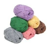 50 meters full cotton t shirt thick yarn colorful knitting crochet yarn blended thread weaving soft wool making bag scarf carpet