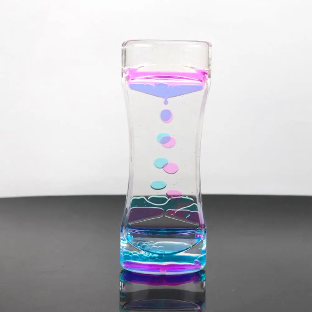 

HOT SALES！！！New Arrival Drip Oil Hourglass Liquid Motion Bubble Timer Kids Toy Home Office Desk Decor Wholesale Dropshipping