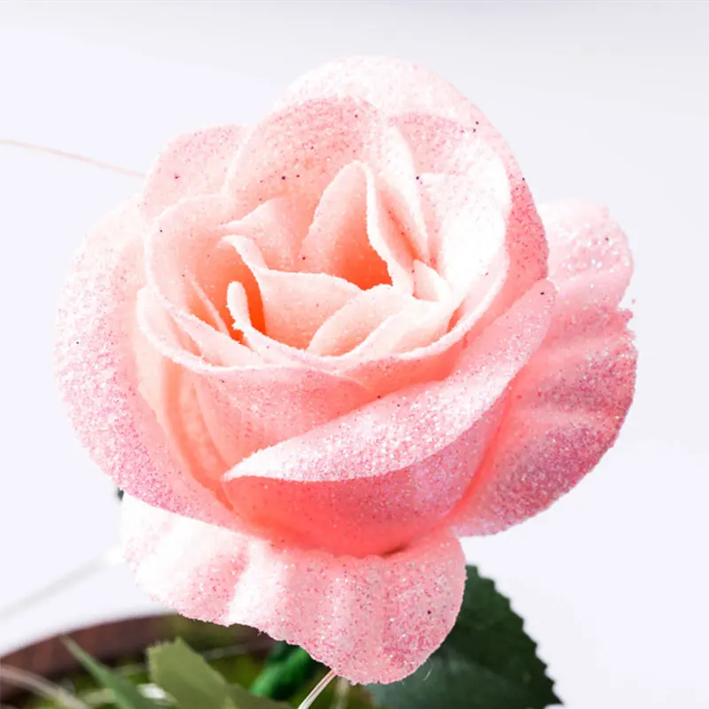 

Artificial Rose LED Night Light Copper Wire String Desk Light Christmas Lamp for Home Valentine's Day Wedding Decoration Gift