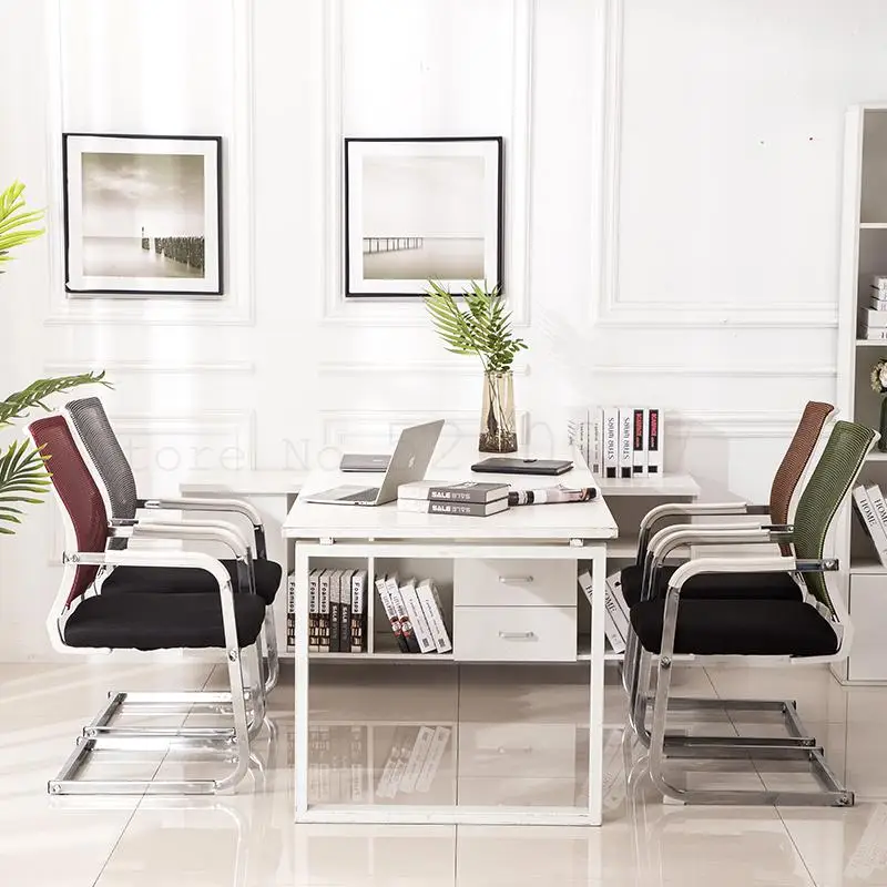 Office Chair Simple Computer Back Home Comfortable Bow Dormitory Bedroom Work Study Stool |