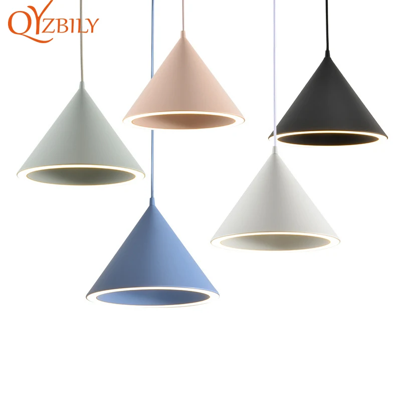 Современные Подвесные светодиодные светильники e27 потолочный светильник в