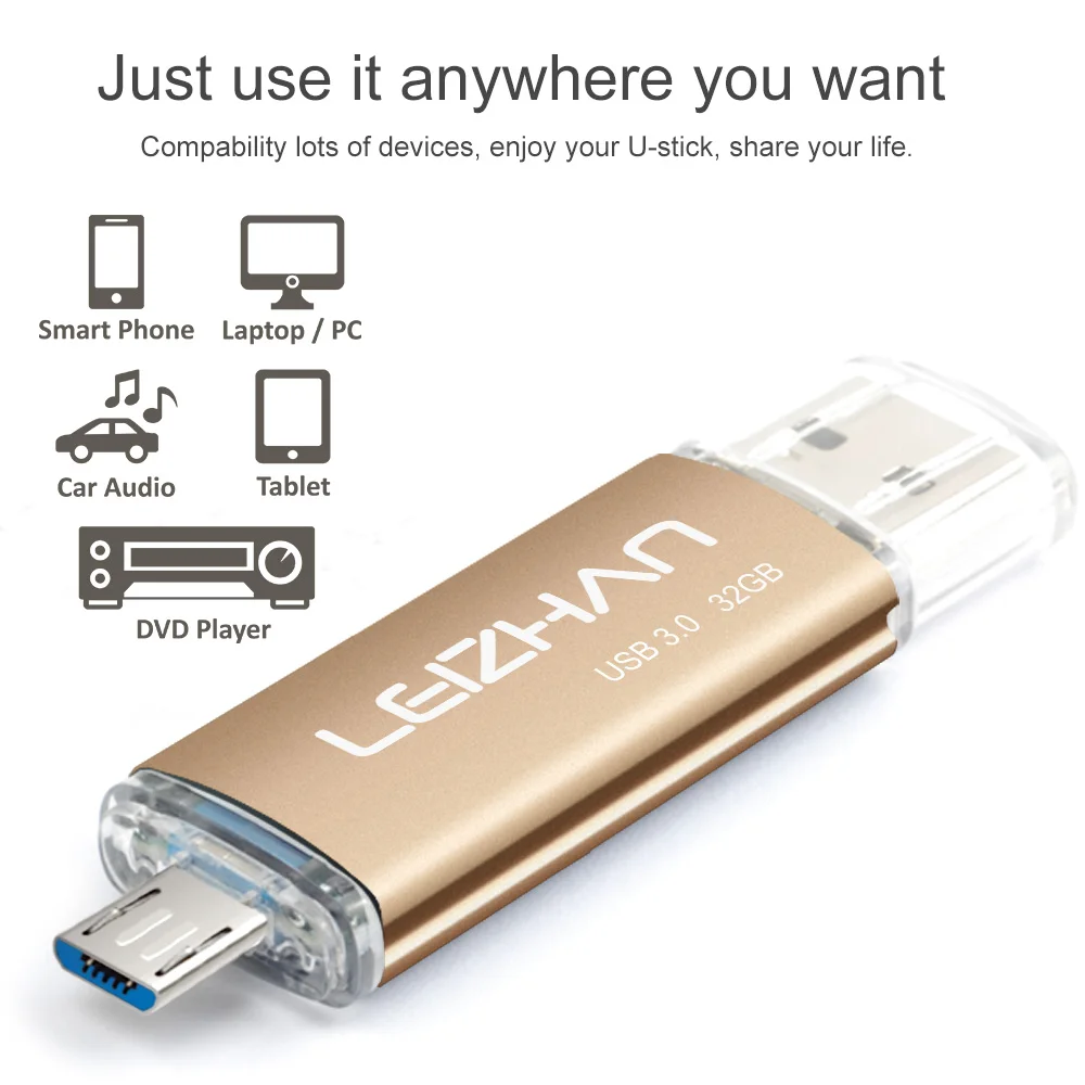 Флешка для телефона Samsung Galaxy S7 S6 S5 128 ГБ 64 32 16 8 Гб|USB флэш-накопители| |