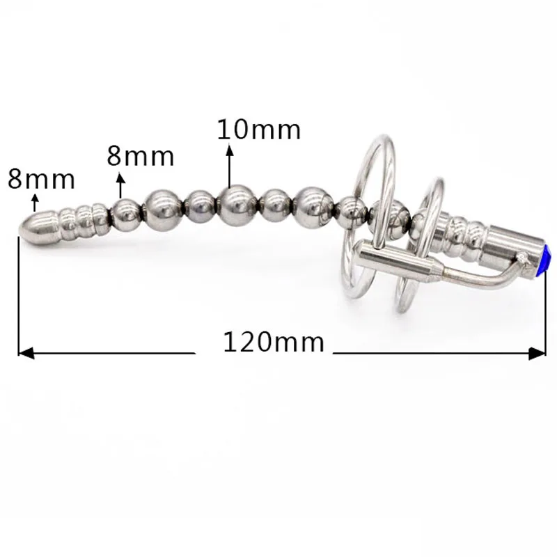 Украшения для пениса кольца на пенис из нержавеющей стали бусины уретры