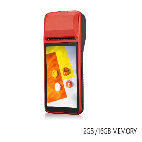 2GB 16GB ISSYZONEPOS КПК Android 7,1 Bluetooth термопринтер 58 мм 4G WiFi мобильный заказ POS терминал NFC 1D сканер штрих-кода - Цвет: 2GB 16GB