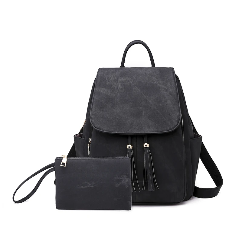 

Fashion Woman Backpacks Lady's Leather Backpacks Female school backpack women Shoulder bags for teenage girls Travel Back Tassel