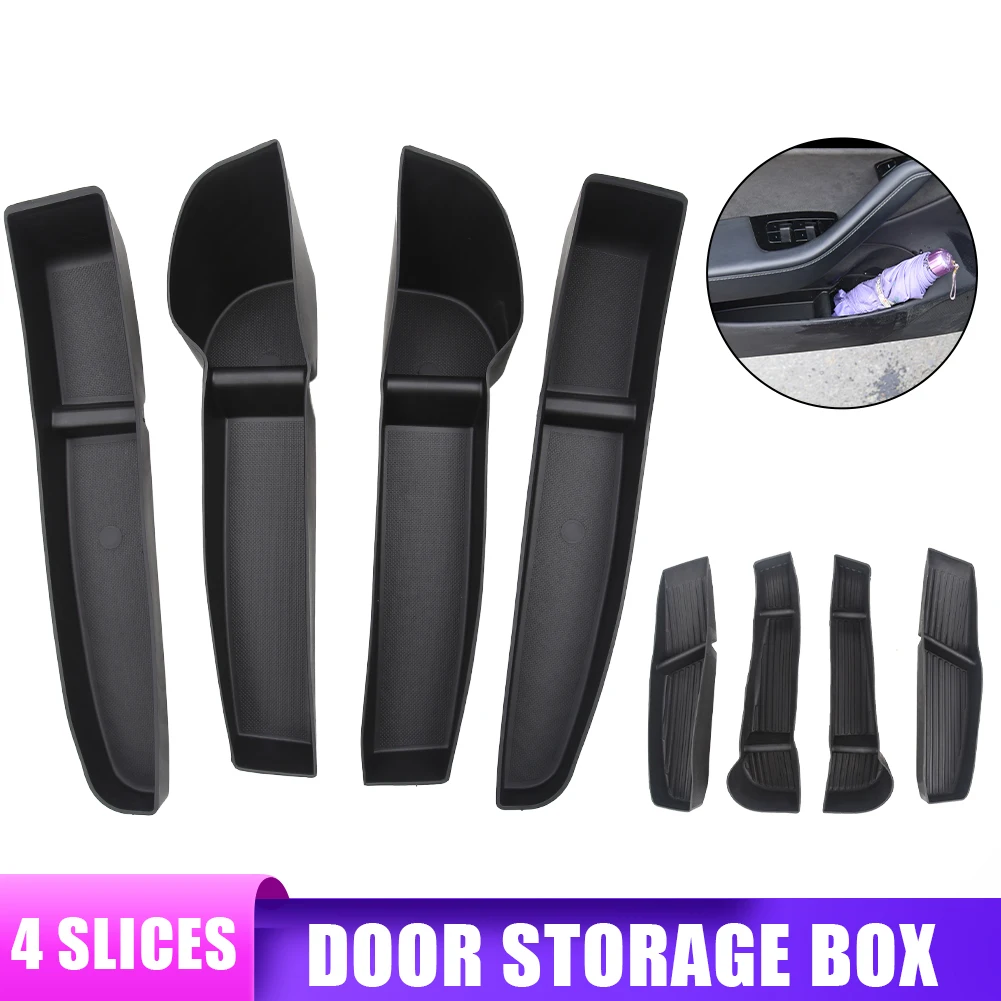 

For Tesla Model 3 Y Door Storage Organizer Tray TPE Waterproof Interior Modification Organizer for Tesla Model3 Y Auto Accessory