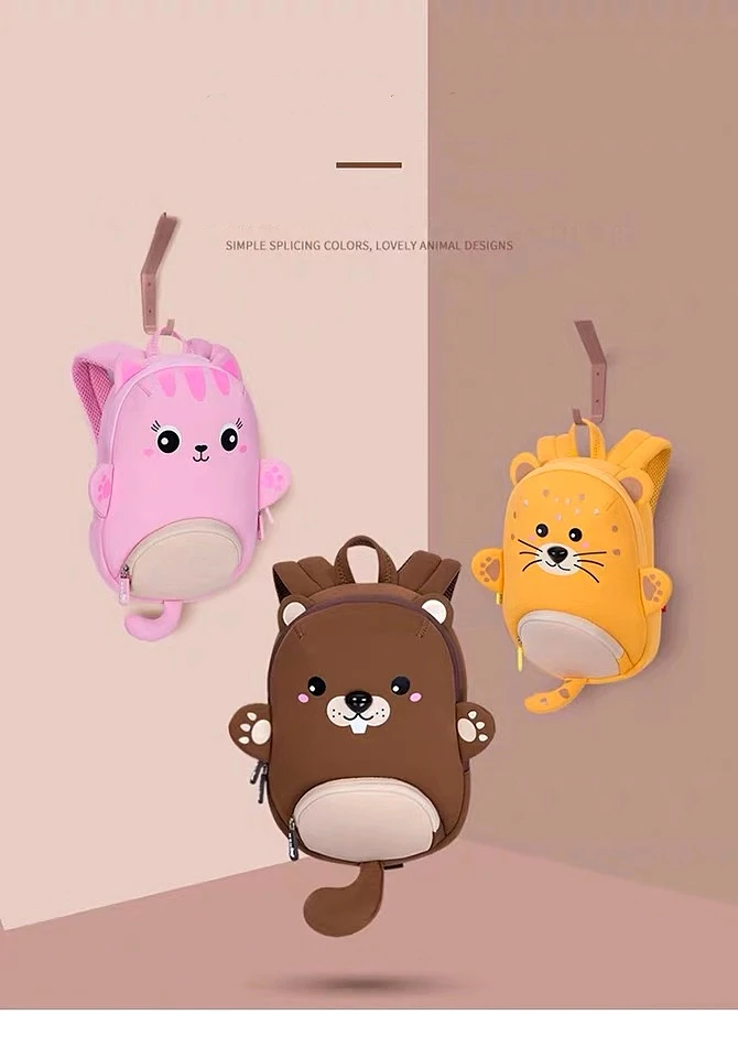 NOHOO mochila, Детская сумка с 3D рисунком животных, Детский рюкзак для детей 1-3 лет, водонепроницаемый рюкзак для путешествий, милые школьные сумки