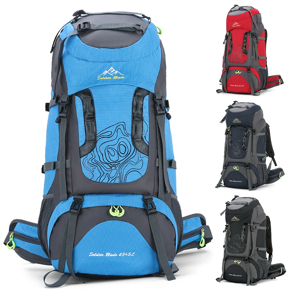 

70L Camping Hiking Backpack Large Capacity Mountaineering Pack Waterproof Travel Backpack Big Capacity