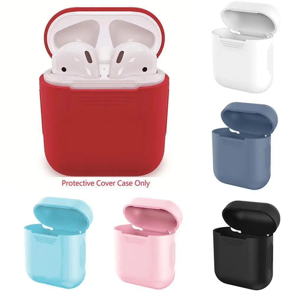 Силиконовый защитный чехол для Airpods 1/2 Bluetooth Беспроводные аксессуары зарядка