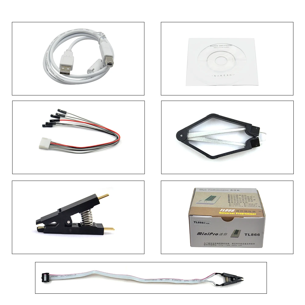 Программатор V10.22 TL866II Plus универсальный оригинальный программатор minipro TL866 nand flash