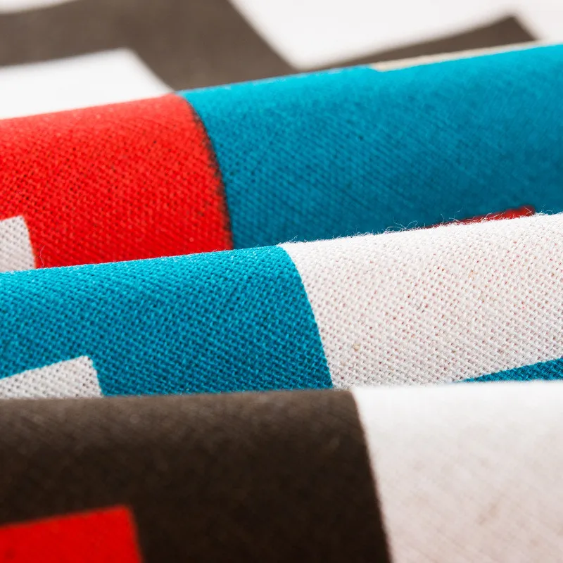 Красочные геометрические узоры наволочки декоративные подушки льняные