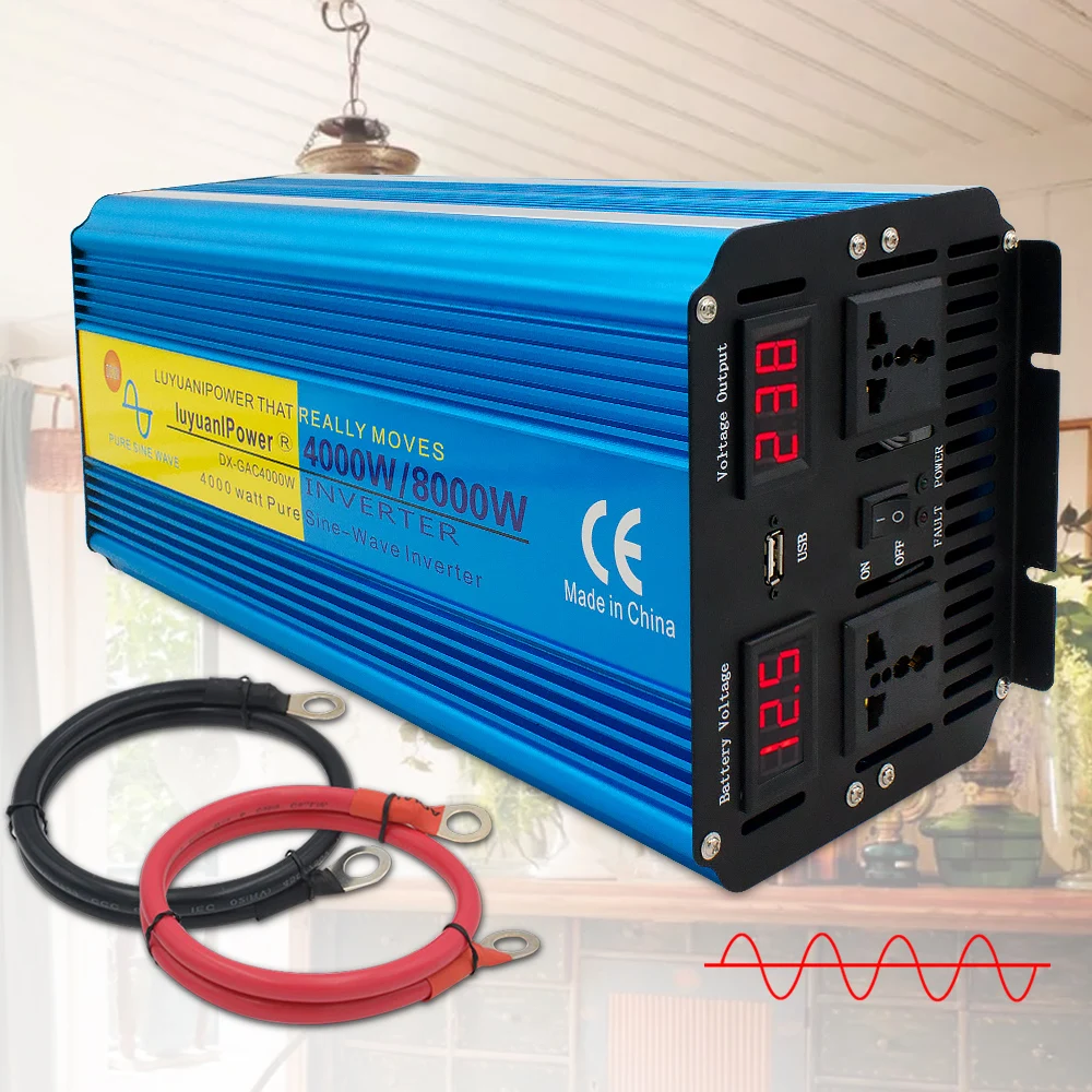 Автомобильный инвертор с чистой синусоидой 8000 Вт для ЕС трансформатор