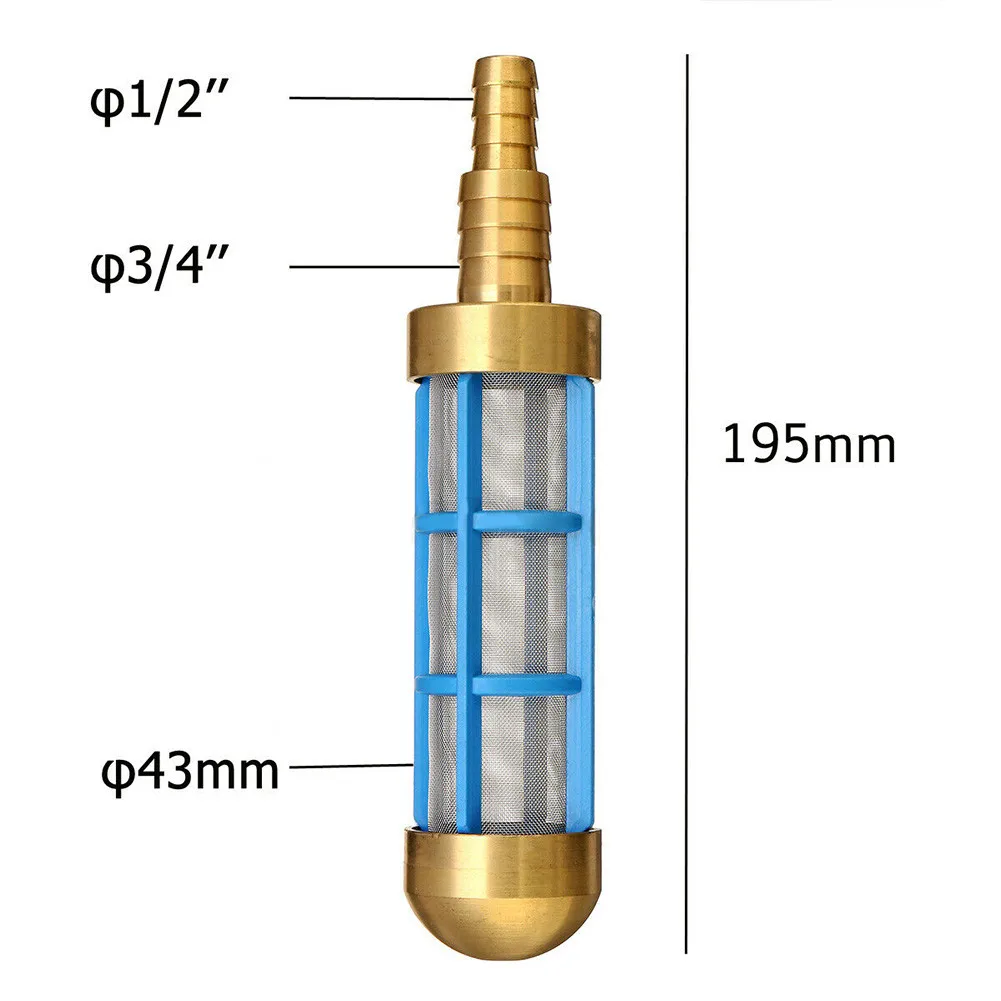 

Hose Filter Pickup Strainer Water 3/4\\\\\\\" & 1/2\\\\\\\" 43mm Accessories Brass