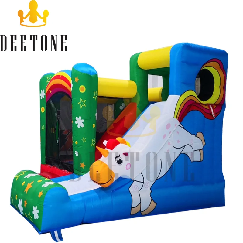 Единорог для домашнего использования надувной мини-замок прыжков