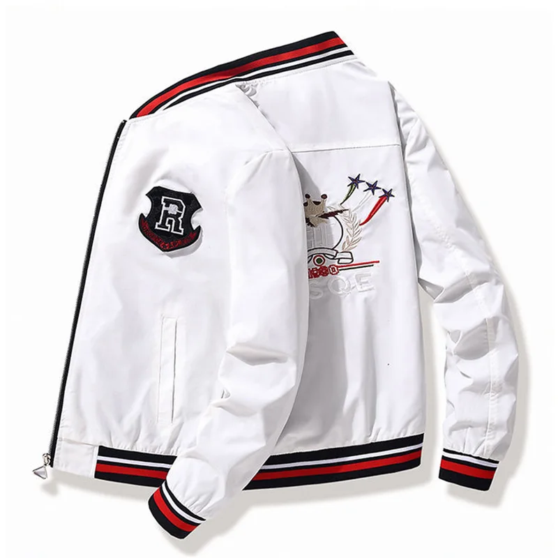 Куртка-бомбер мужская весна-осень 2021 пальто новая молодежная Студенческая