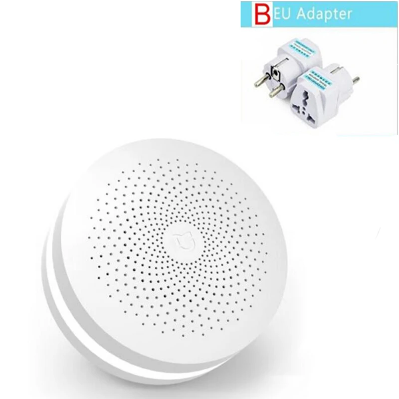Xiaomi шлюз 2 умный дом Комплект Многофункциональный шлюз сигнализация WiFi приложение контроль ночной Светильник - Цвет: add B EU plug