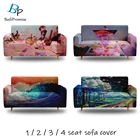 Красочный мультфильм привлекательного леденцового Land чехлов эластичный чехол для дивана для Гостиная Спальня украшения дома 1234-местный