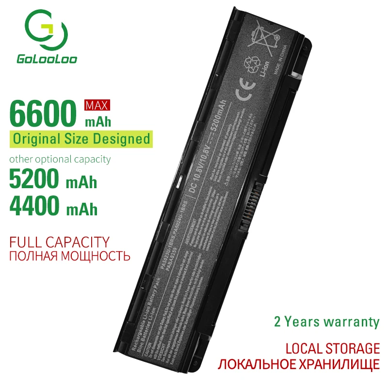 Golooloo 6 ячеек Аккумулятор для ноутбука Toshiba Satellite Pro C800 C800D C805 C840 C845 C850 C855 C870 C875 L800 L805 L830 L835