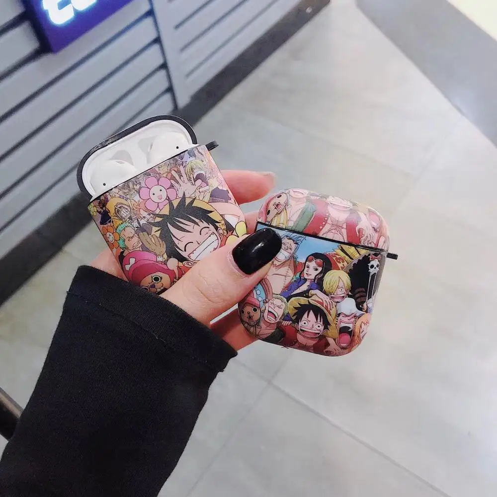 Для airpods pro Чехол с милым рисунком в Одна деталь Луффи Мягкая Обложка для Apple Airpods 1/2/3 крышка беспроводного Bluetooth(голубой зуб) наушника чехол