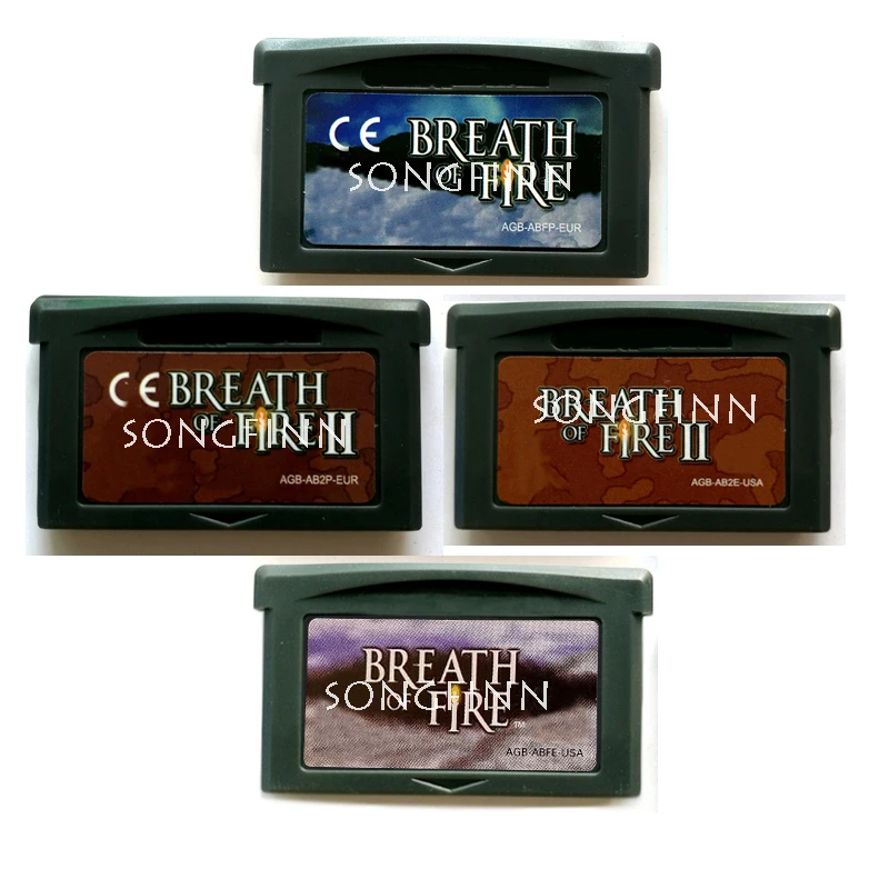 Дыхание огня серии США ЕС видео игры карты памяти чернильного картриджа для 32 бит