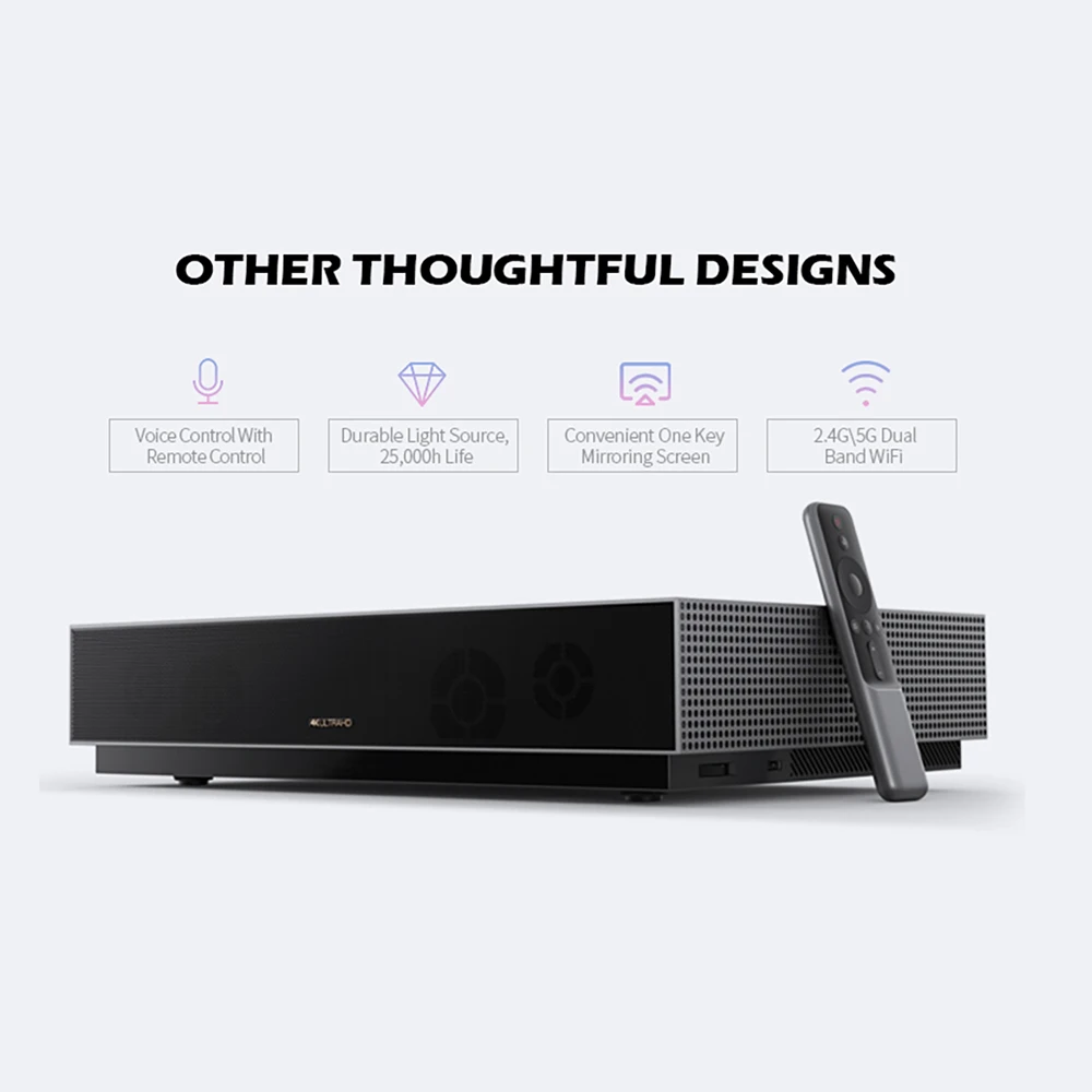 Fengmi кинотеатр 4k ТВ домашний ALPD 3 0 лазерный проектор 1700Ansi люмен 3D 3840x2160 dpi видео Android
