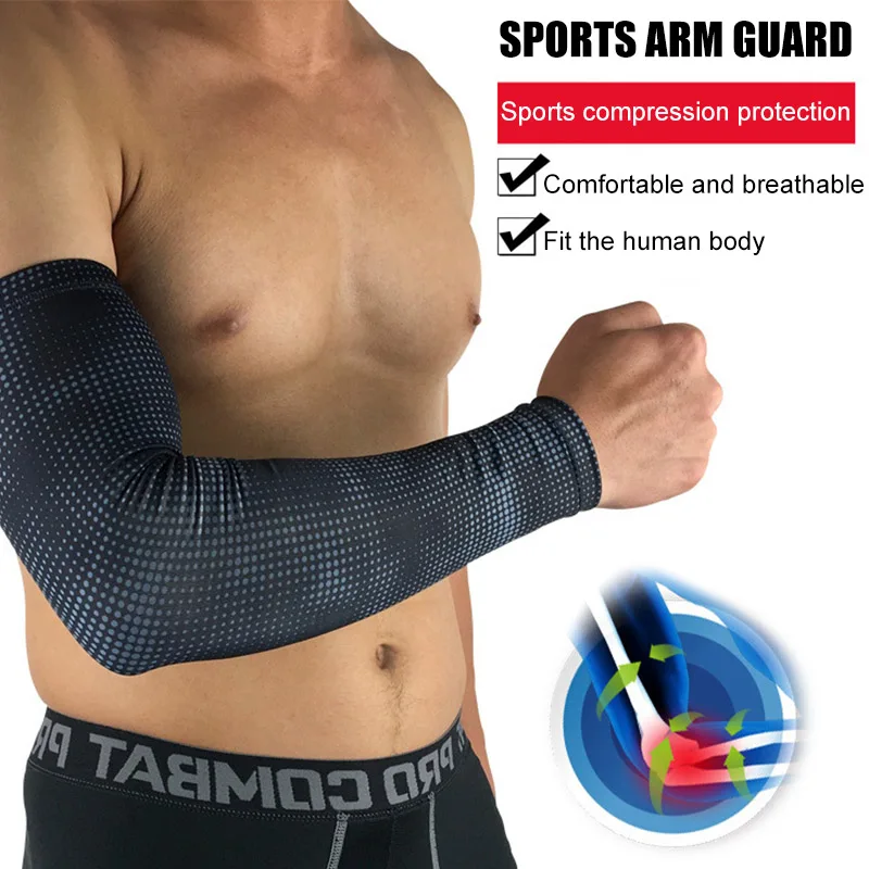 

Нарукавники мужские, XL, для различных видов спорта, бега, велоспорта, занятий бегом, защита от ультрафиолета