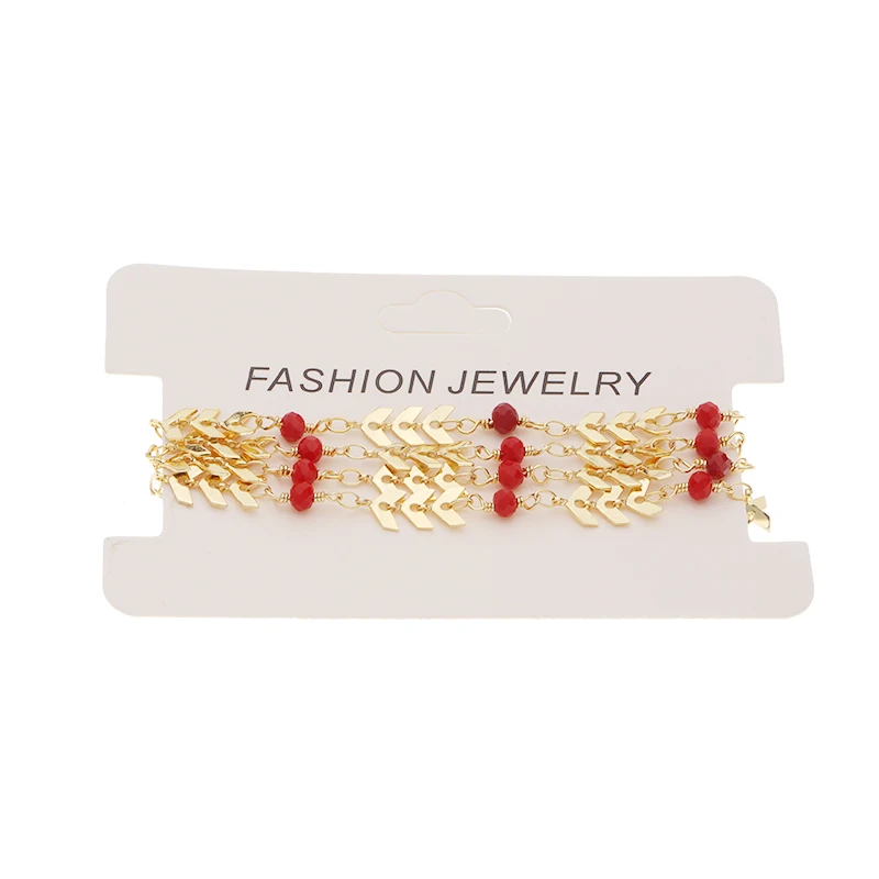 

SAUVOO 1 Meter 6 Width Hollow Leaf Chain Gold Fishtail Link Chain For Women Necklace Bracelet Anklet DIY Jewelry Making Supplies