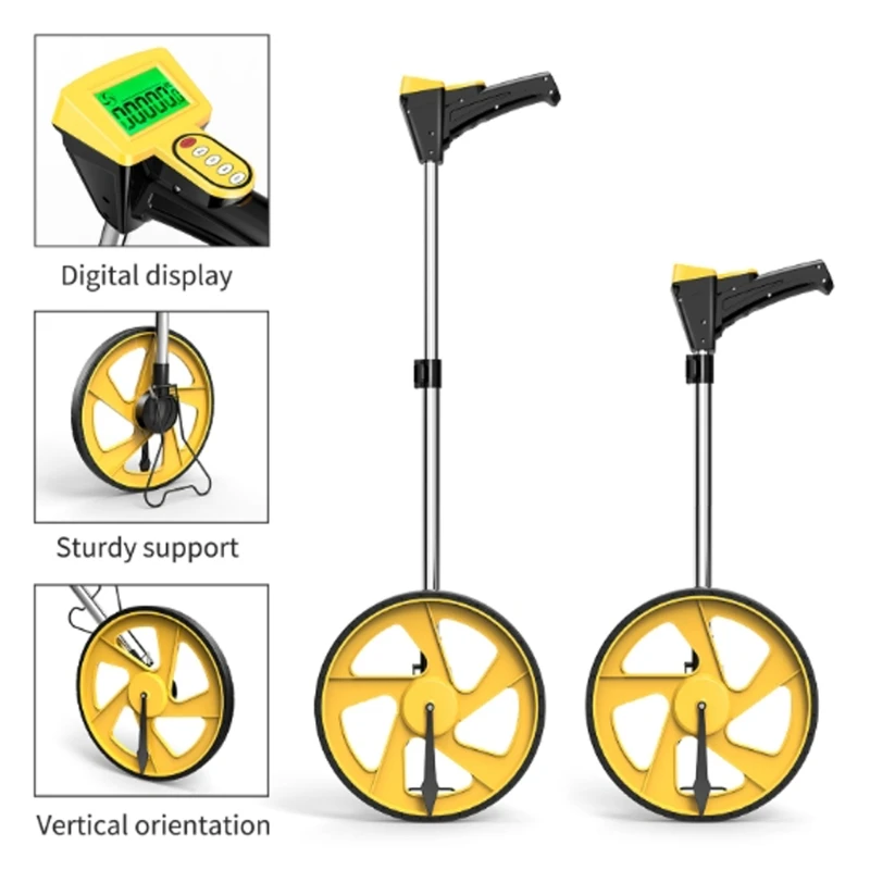 

Измерительное колесо складной измерение до 10000 футов расстояние цифровой дисплей