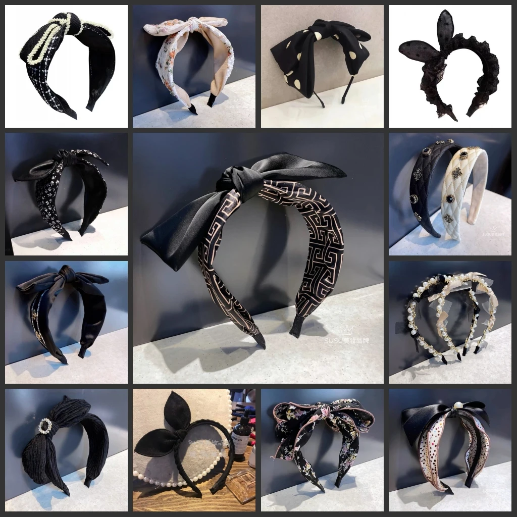 

2021 NEW Crystal rhinestone heavy industry hand-made high-end female headband hairband hairpin wide-sided hair accessories