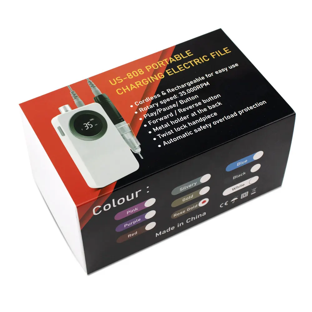 Беспроводной электрический сверлильный станок для ногтей Русалка 35000 об./мин