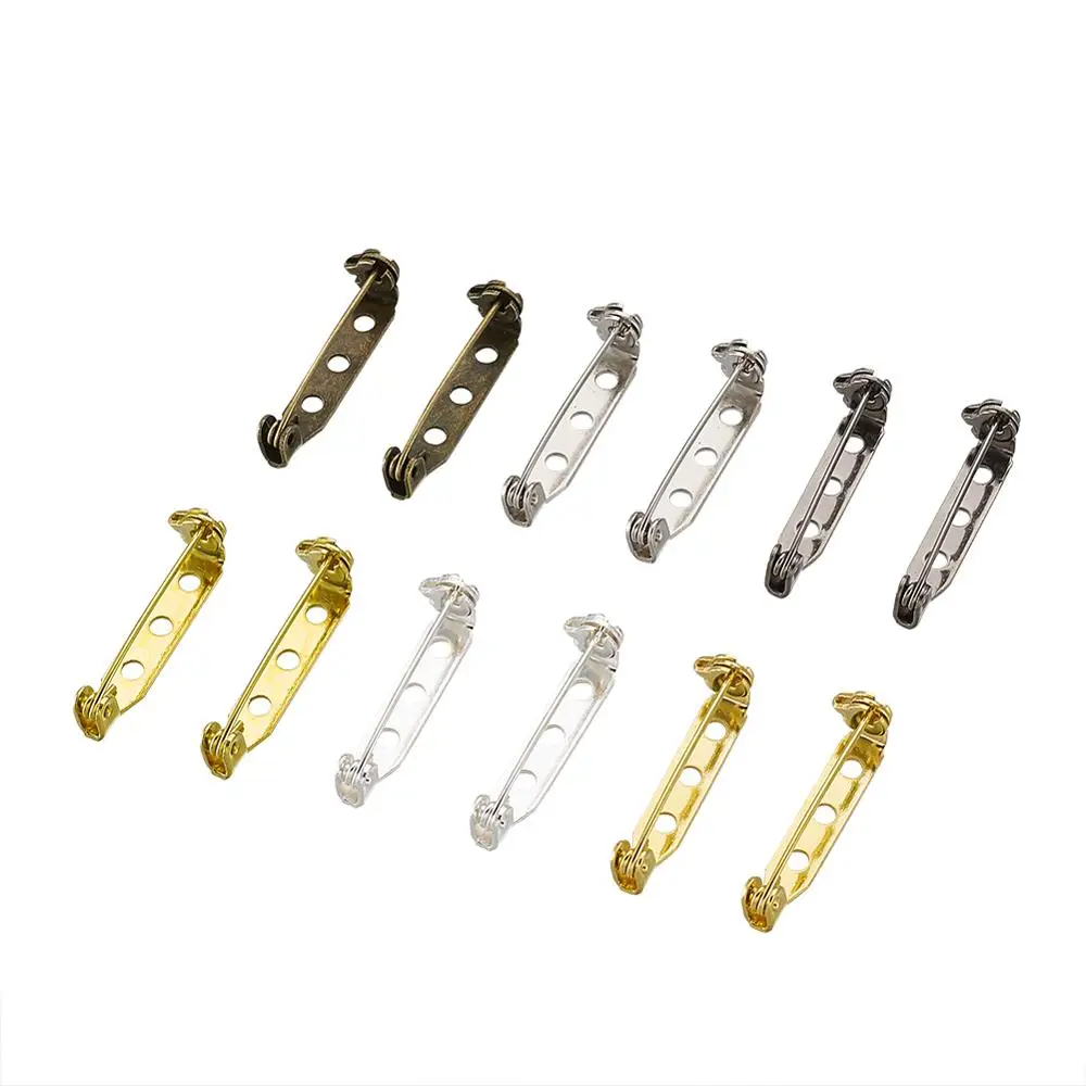 100 шт. железная брошь булавка для безопасной задней панели разноцветное