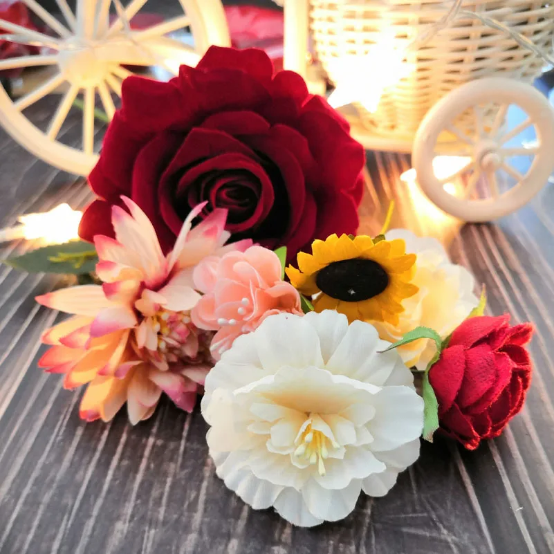 100 шт./лот Искусственные цветы украшение Свадебное приглашение открытка