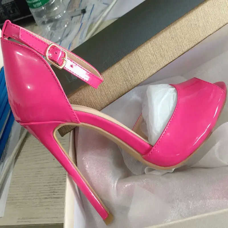 Onlymaker Женские туфли с открытыми носками на тонких высоких каблуках женские