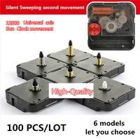 dhl 100 pcslot diy silent clock mechanism sun 12888 clock accessory kits quartz movement 8 11 13 16 19 22 mm shaft