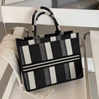 2020 новые модные сумки-тоут, клетчатая женская сумка для покупок, большая емкость, Холщовая Сумка через плечо, модные женские сумки, повседневная сумка