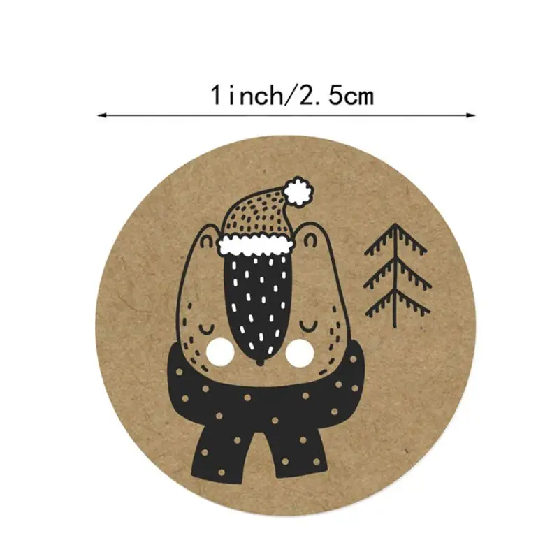

250pcs Adhesive Christmas Gift Name Tags XMAS Stickers Present Seal Labels Decor 3XUF