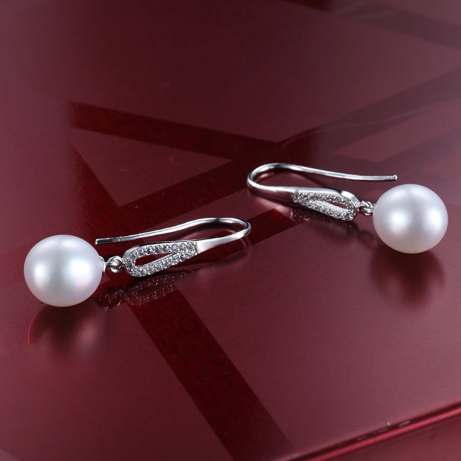 Серьги подвески женские с натуральным пресноводным жемчугом 2 цвета|drop earrings|earrings